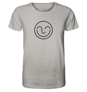 Smile-Shirt Grau (meliert) - Una Shop